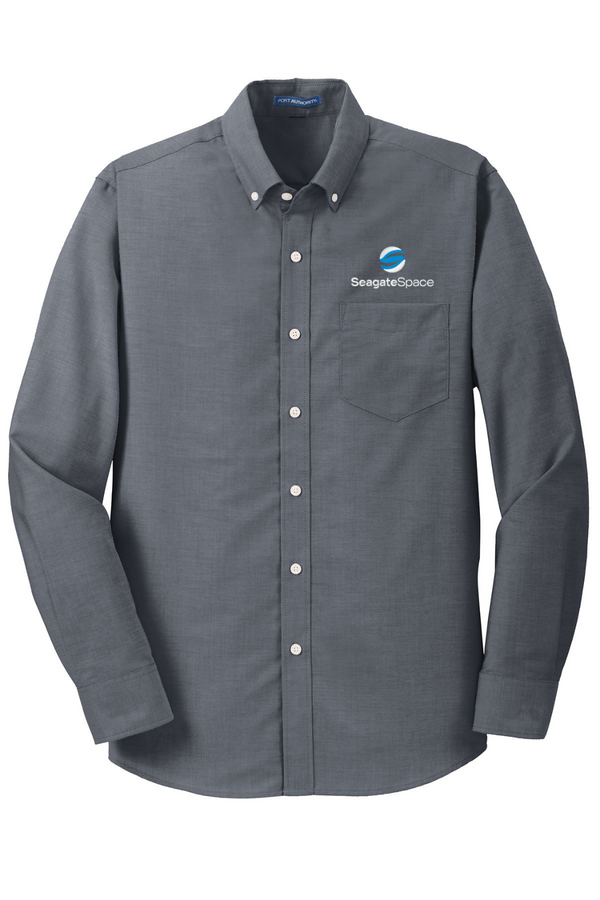 Seagate Space: ADULT Long Sleeve Oxford Shirt (Embroidered)