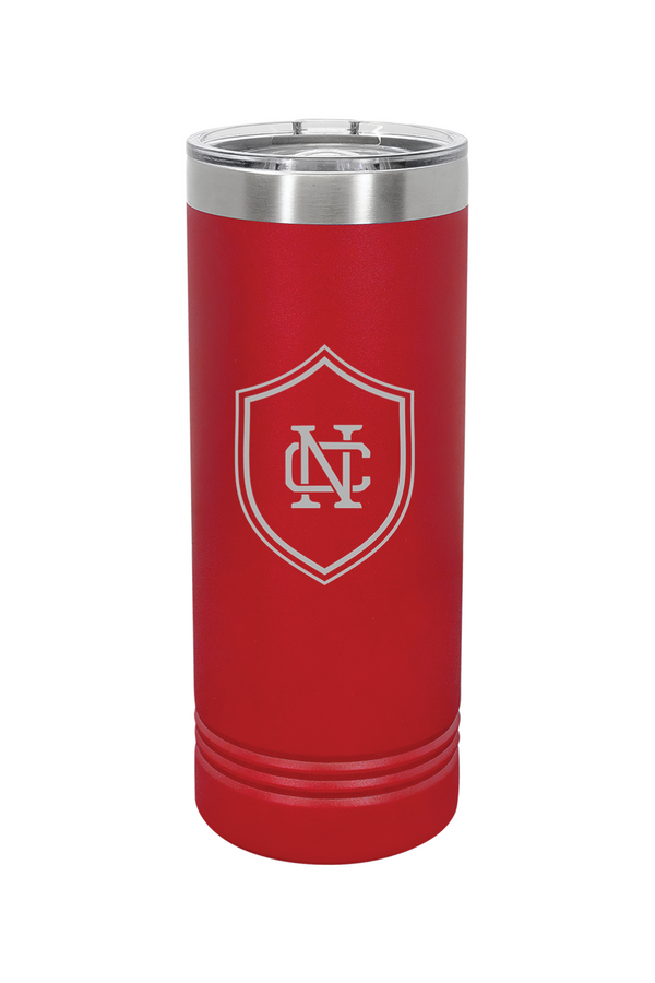 North Cross: 22 oz. Skinny Tumbler with Slider Lid