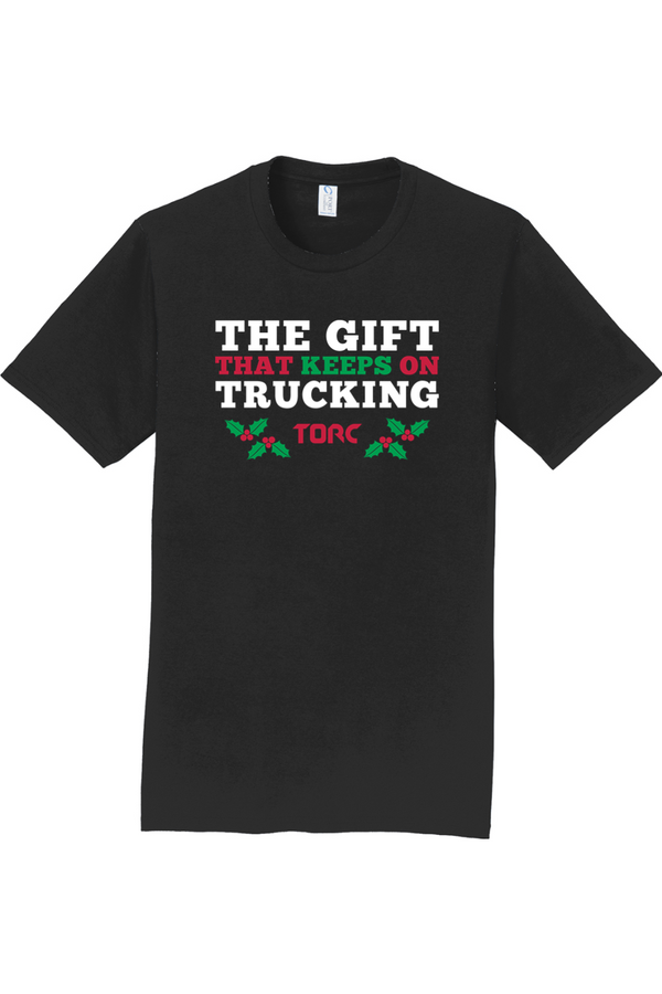 Torc "The Gift That Keeps On Trucking": ADULT Ringspun Tee (Printed)