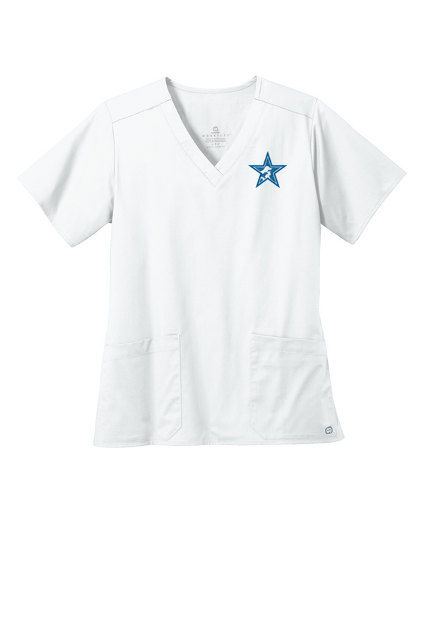 RAH: Wink Women’s WorkFlex V-Neck Top (Embroidered)