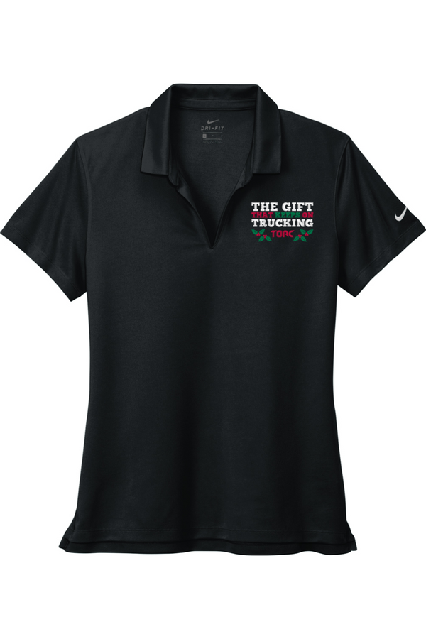 Torc "The Gift That Keeps On Trucking": Nike Ladies Dri-FIT Micro Pique 2.0 Polo (Embroidered)