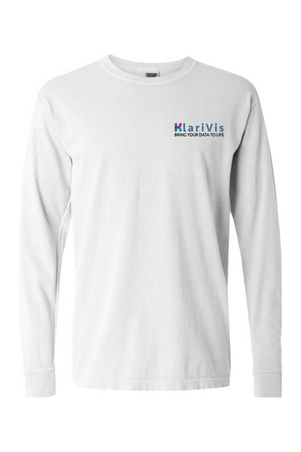 KlariVis: ADULT Comfort Colors Ringspun Long Sleeve T-Shirt (Embroidered)