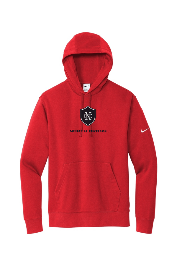 North Cross: Nike ADULT Club Fleece Pullover Hoodie (FullFront Embroidery)