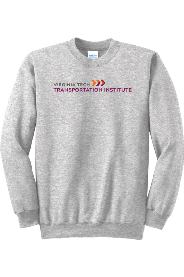 VTTI Chevron with VT Sleeve Logo: ADULT Heavy Blend Fleece Sweatshirt (FullFront Embroidery)