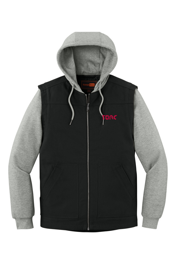 Torc: ADULT Duck Fleece Full-Zip Hooded Jacket (Embroidered)