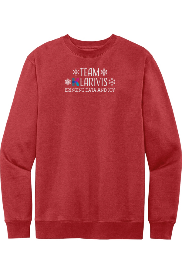 KlariVis Holiday: ADULT SoftSpun Fleece Crewneck Sweatshirt (Embroidered)