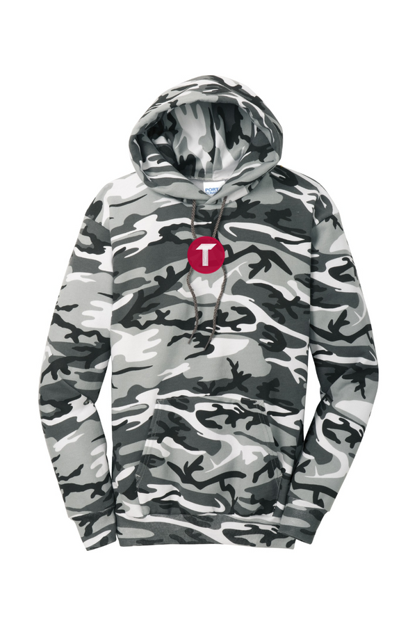 Torc: ADULT Classic Fleece Winter Camo Pullover Hooded Sweatshirt (Embroidered)