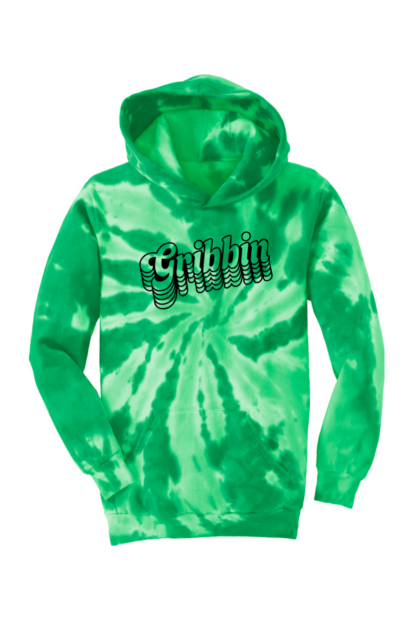 Gribbin: YOUTH Tie-Dye Pullover Hooded Sweatshirt (Printed)