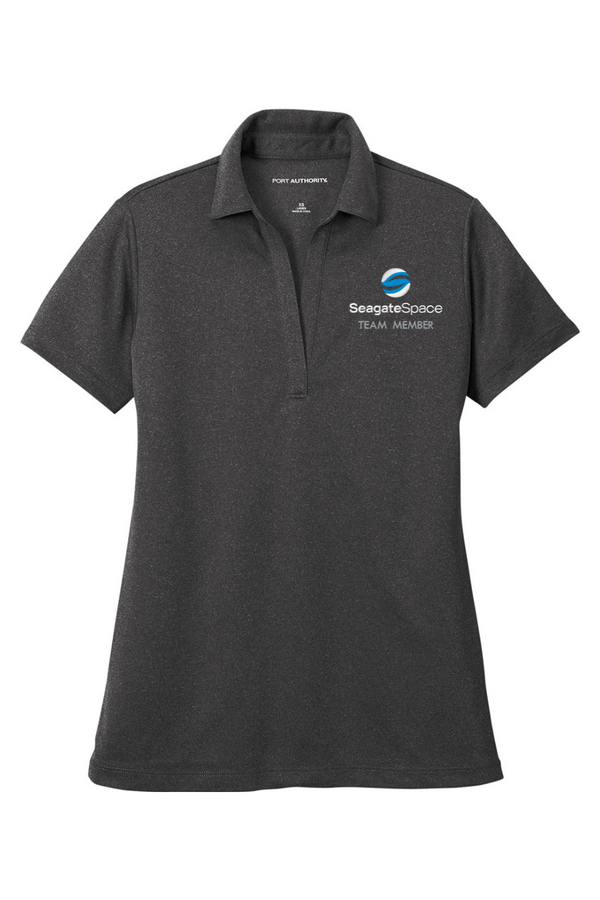 Seagate Space TEAM MEMBER: LADIES Heathered Performance Polo (Embroidered)