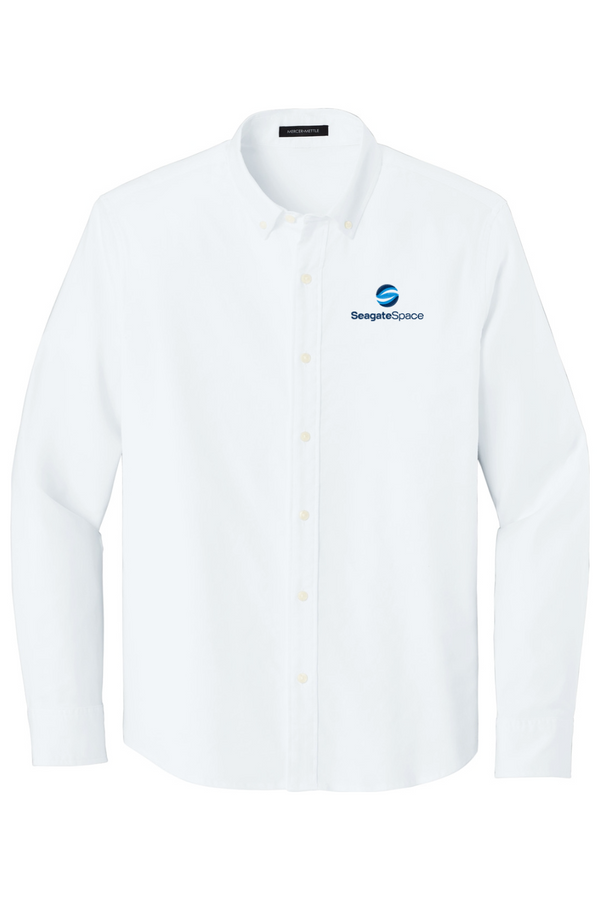 Seagate Space: ADULT Corporate Long Sleeve Modern Oxford Shirt (Embroidered)