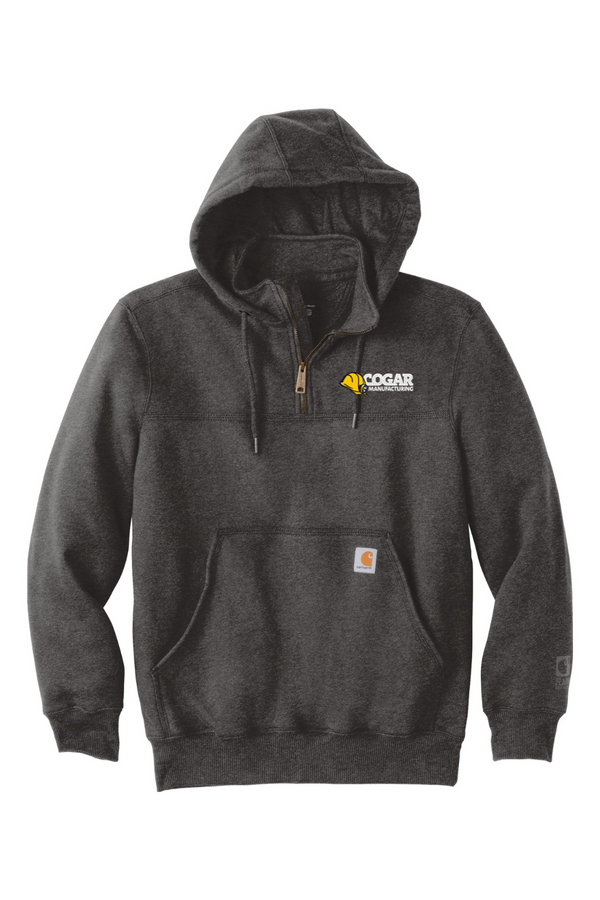 Cogar: Carhartt Rain Defender Paxton Heavyweight Hooded Zip Mock Sweatshirt (Embroidered)