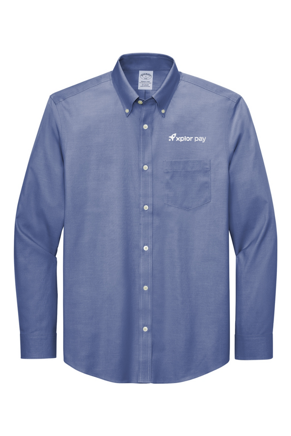 Xplor Pay: Brooks Brothers ADULT Wrinkle-Free Stretch Pinpoint Shirt (Embroidered)