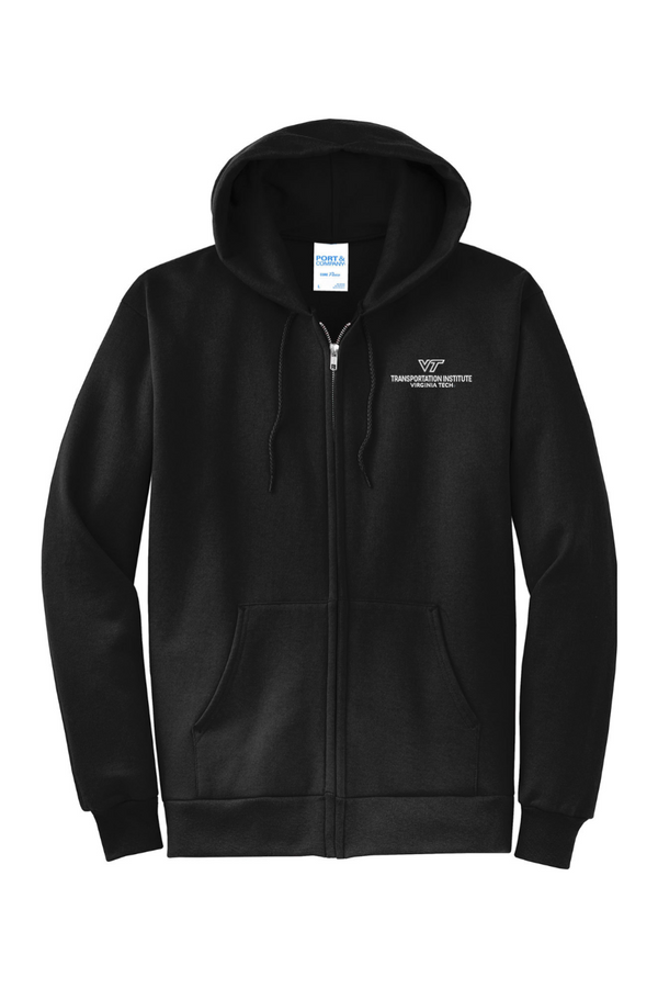 VTTI: ADULT Classic Fleece Full-Zip Hooded Sweatshirt (Embroidered)