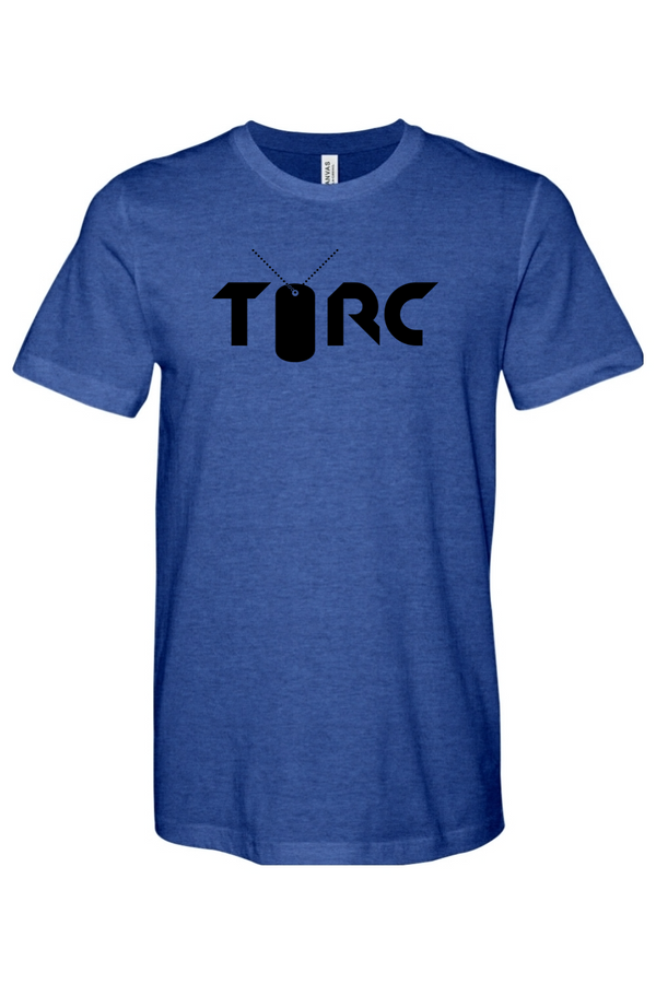 Torc Vet: ADULT Heathered Soft-Jersey Tee (USA FLAG on Right Sleeve)