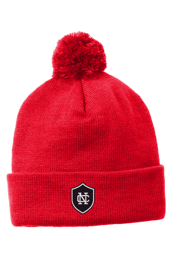 North Cross: Pom Pom Beanie (Embroidered)