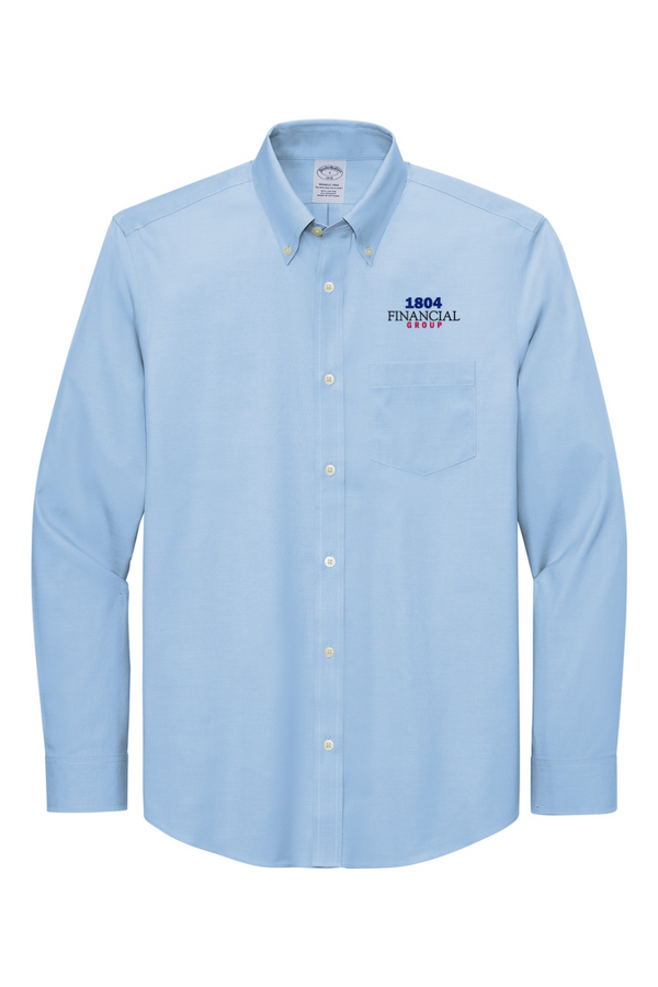 1804: Brooks Brothers ADULT Wrinkle-Free Stretch Pinpoint Shirt