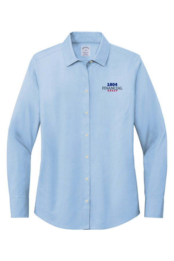 1804: Brooks Brothers LADIES Wrinkle-Free Stretch Pinpoint Shirt
