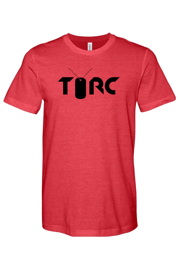 Torc Vet: ADULT Heathered Soft-Jersey Tee (USA FLAG on Right Sleeve)