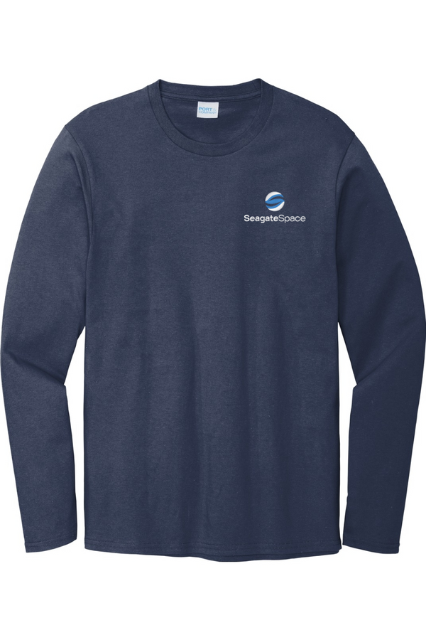 Seagate Space: ADULT Cozy Long Sleeve Ringspun Tee (Embroidered)