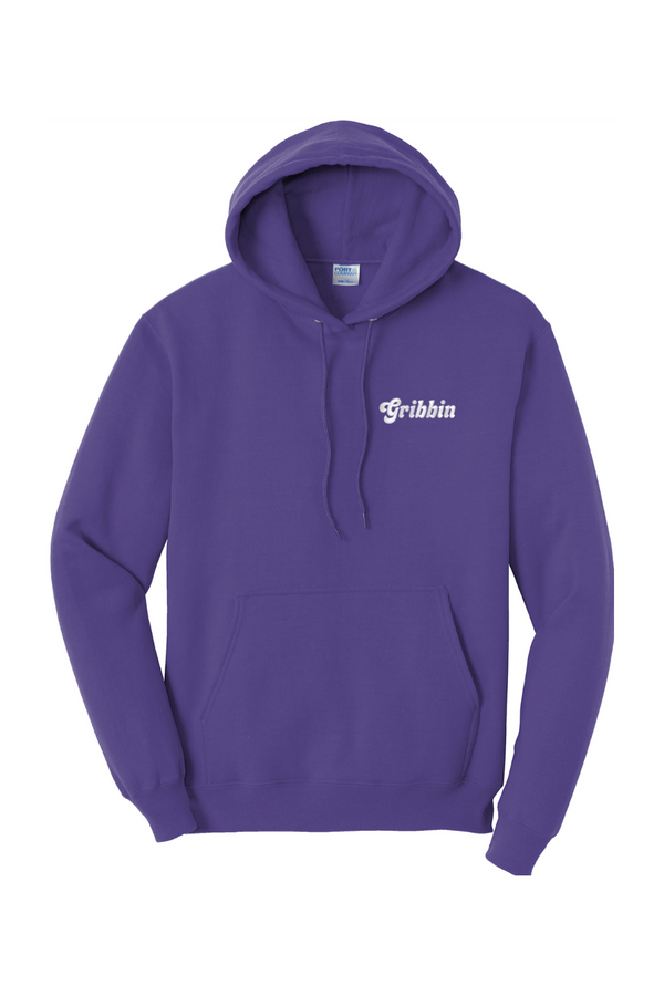 Gribbin: ADULT Fleece Pullover Hooded Sweatshirt (Embroidered)