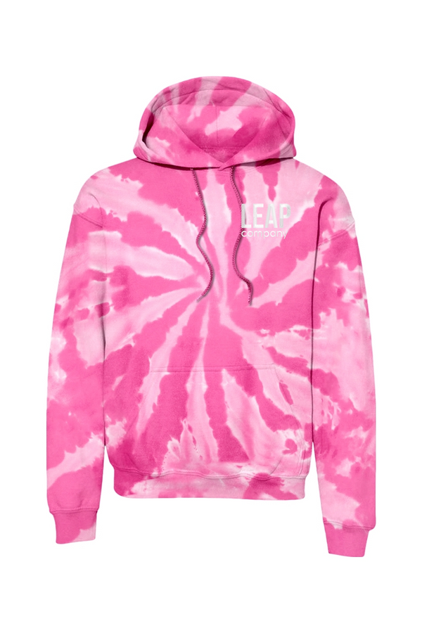 Leap: ADULT Tie-Dye Pullover Hooded Sweatshirt (Embroidered)