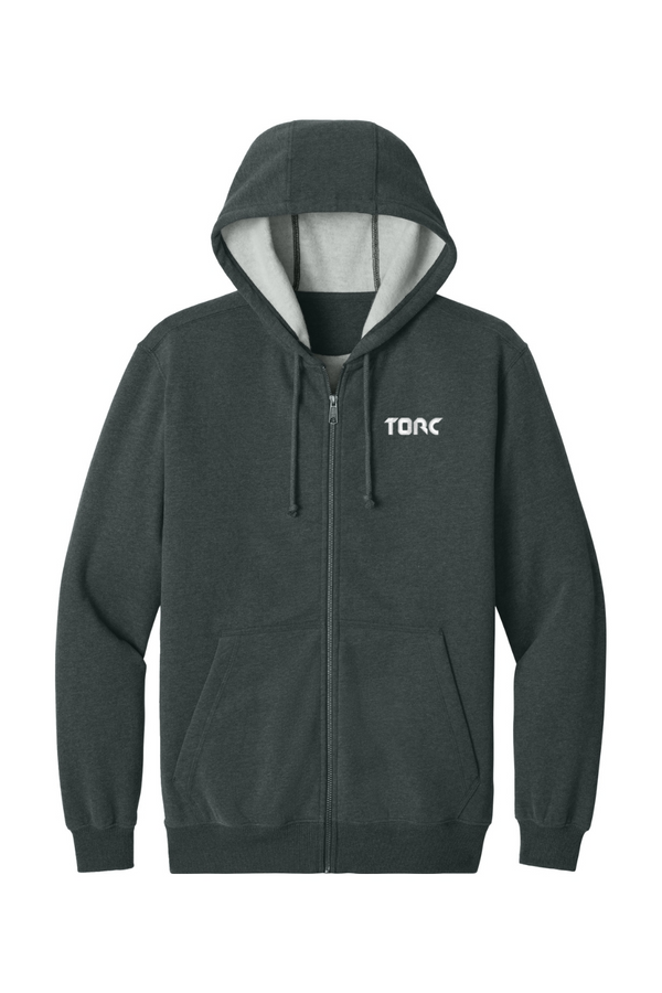 Torc: ADULT Work-Ready Heavy-Duty Full-Zip Fleece Hoodie (Embroidered)