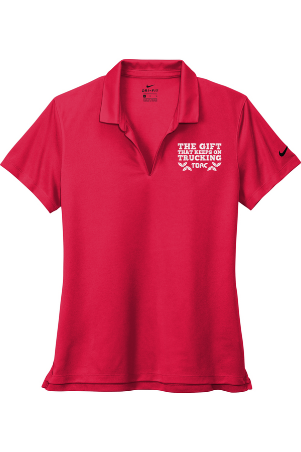 Torc "The Gift That Keeps On Trucking": Nike Ladies Dri-FIT Micro Pique 2.0 Polo (Embroidered)