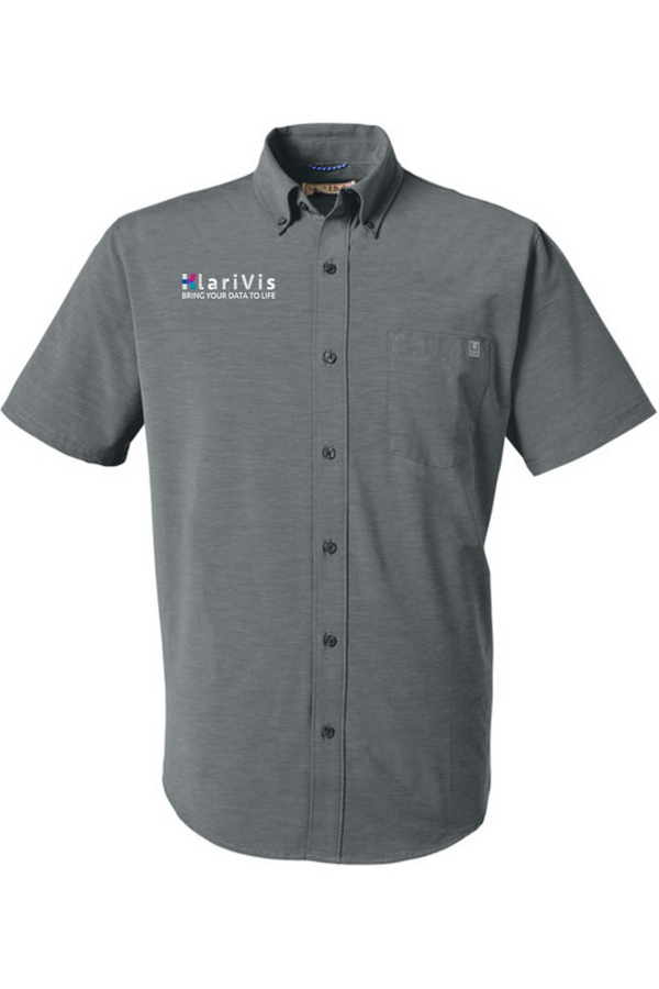 KlariVis: ADULT HUK Short Sleeve UPF 30 Dress Shirt