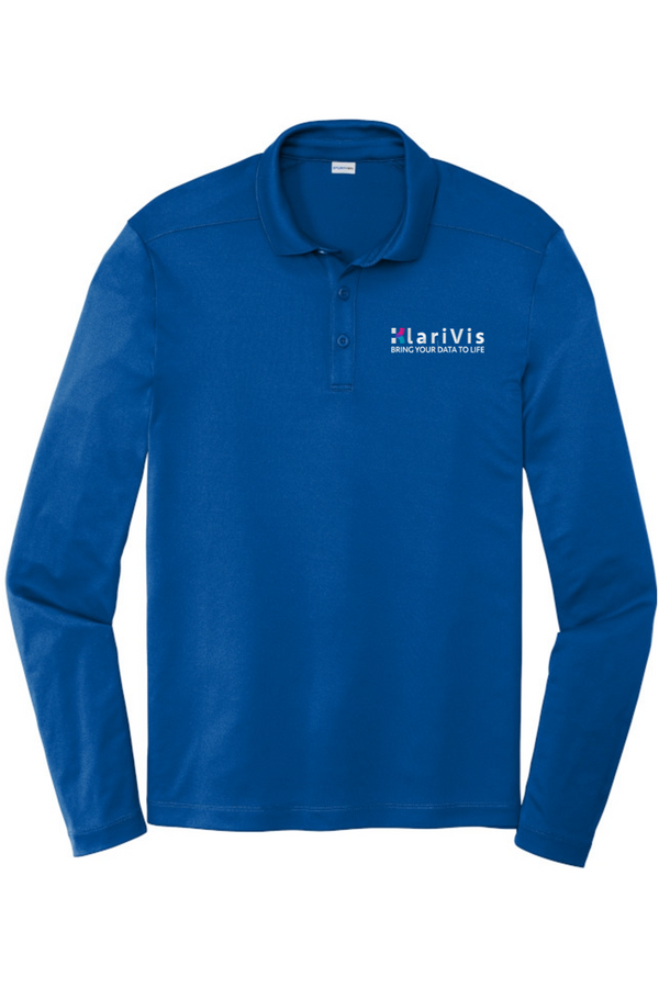 KlariVis: ADULT Sun-Pro UPF 50 Long Sleeve Performance Polo