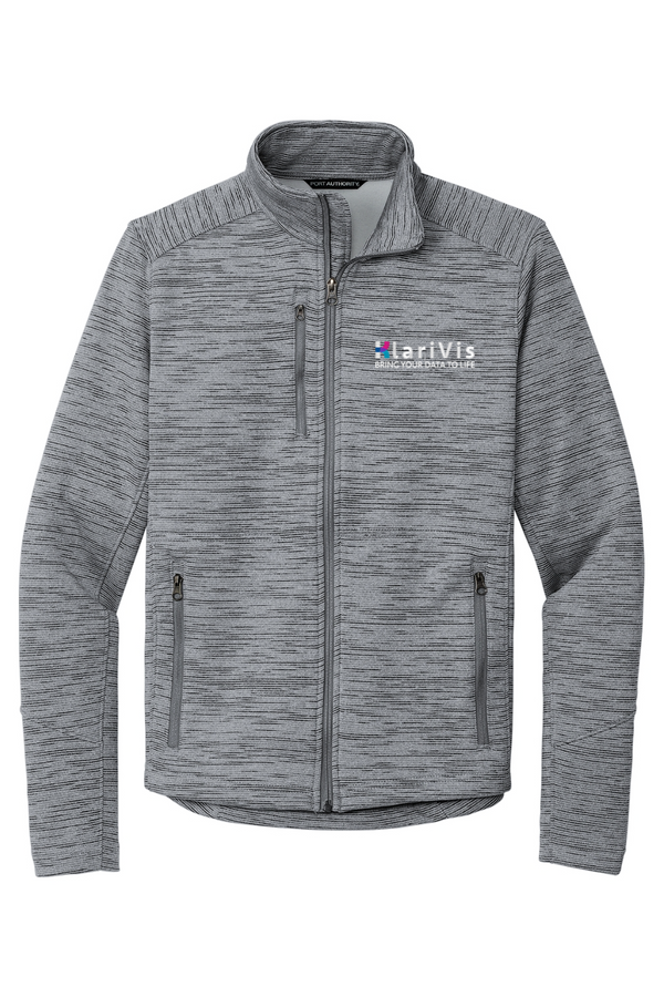 KlariVis: ADULT Stripe-Pattern Performance Fleece Jacket