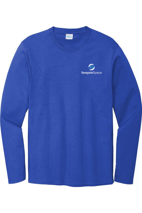Seagate Space: ADULT Cozy Long Sleeve Ringspun Tee (Embroidered)