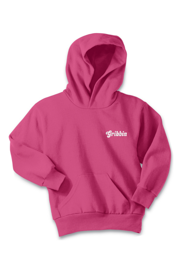 Gribbin: YOUTH Fleece Pullover Hooded Sweatshirt (Embroidered)