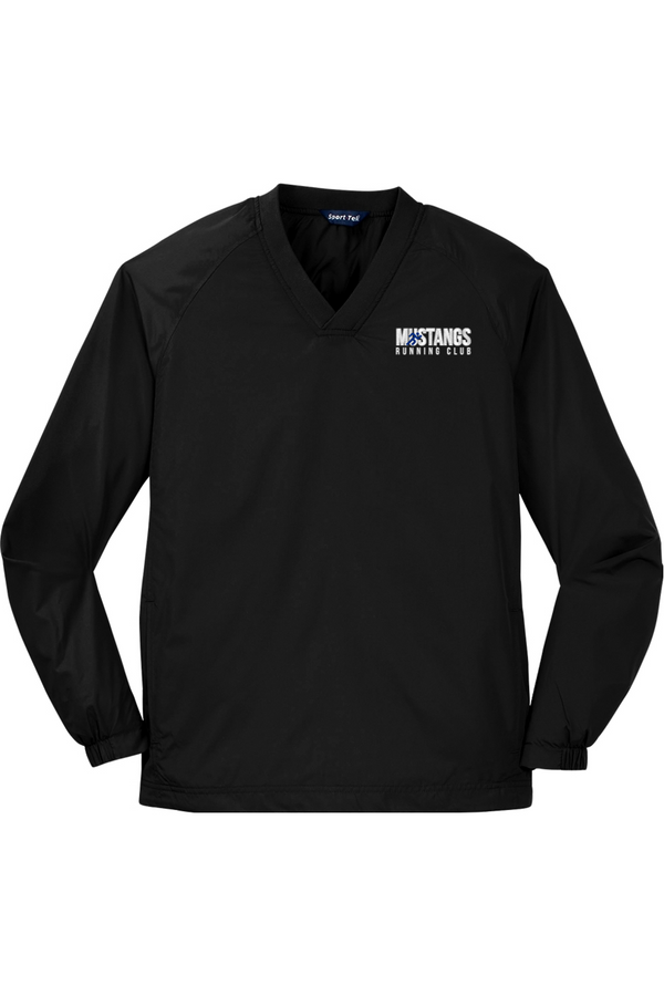 Mustang Running Club: ADULT V-Neck Raglan Wind Shirt