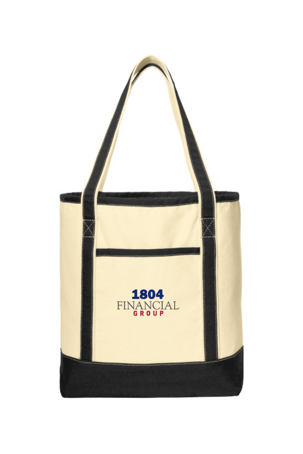1804:  Large Cotton Canvas Tote (Embroidered)