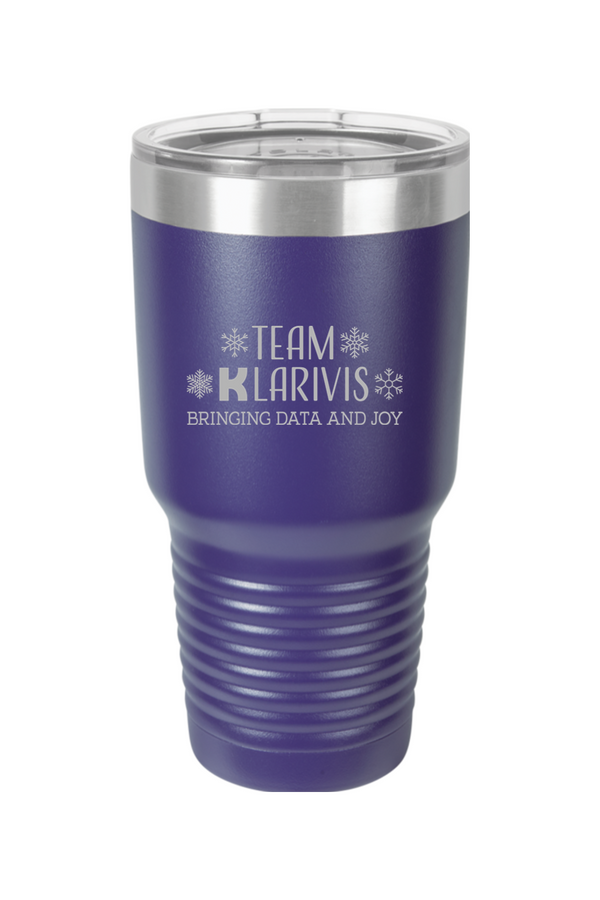 KlariVis Holiday: 30oz Stainless Steel Tumbler (Engraved)