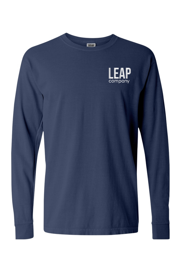 Leap: ADULT Comfort Colors Ringspun Long Sleeve T-Shirt (Embroidered)