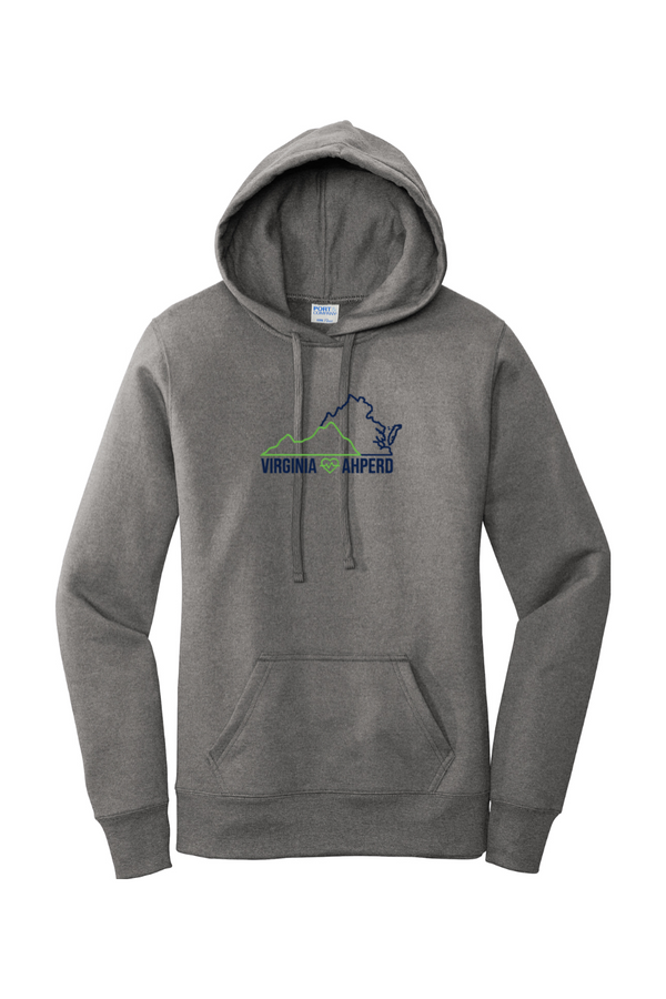VA AHPERD: Ladies Classic Fleece Pullover Hooded Sweatshirt (FullFront Embroidery)