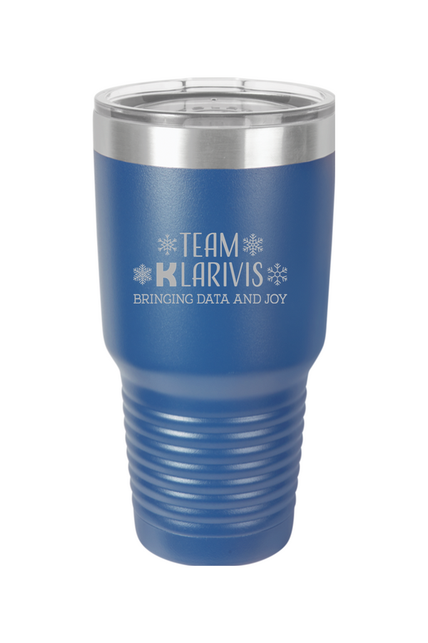 KlariVis Holiday: 30oz Stainless Steel Tumbler (Engraved)