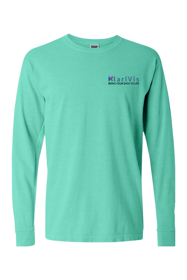 KlariVis: ADULT Comfort Colors Ringspun Long Sleeve T-Shirt (Embroidered)