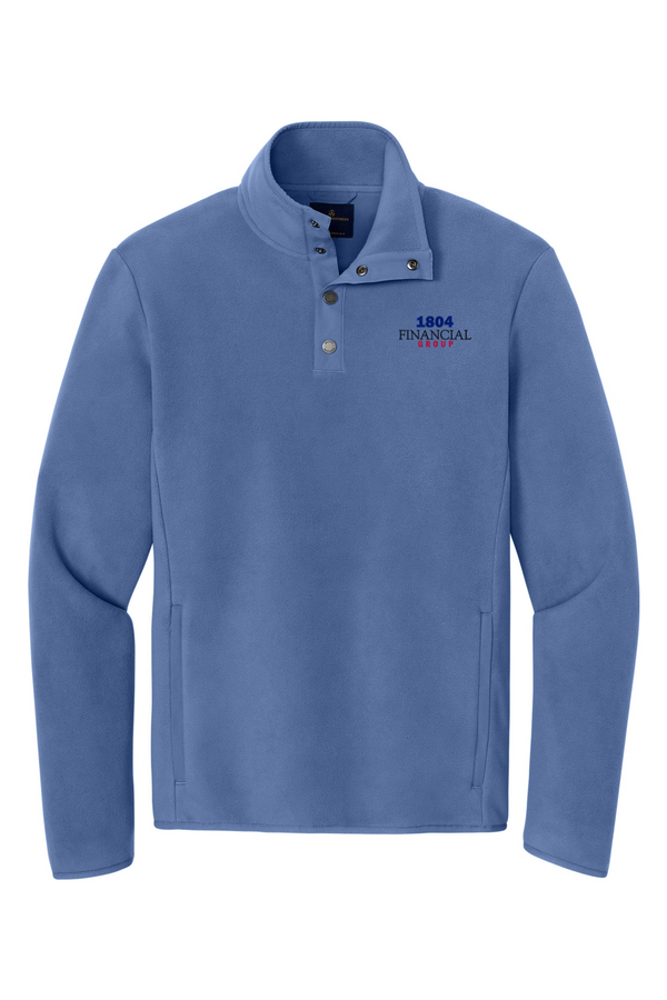 1804: ADULT Brooks Brothers Fleece 1/4-Snap Neck (Embroidered)