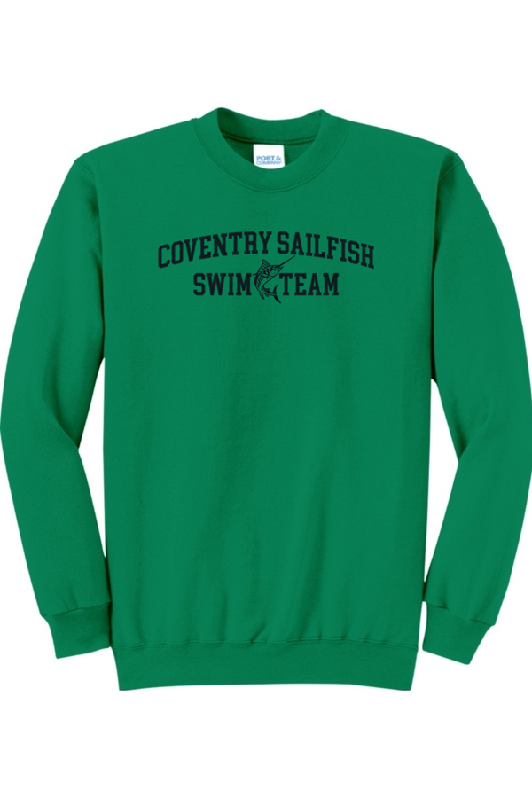 Coventry Sailfish: ADULT Fleece Crewneck Sweatshirt (FullFront Embroidery)
