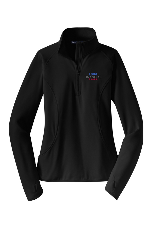 1804: LADIES Sport-Wick Stretch 1/2-Zip Pullover