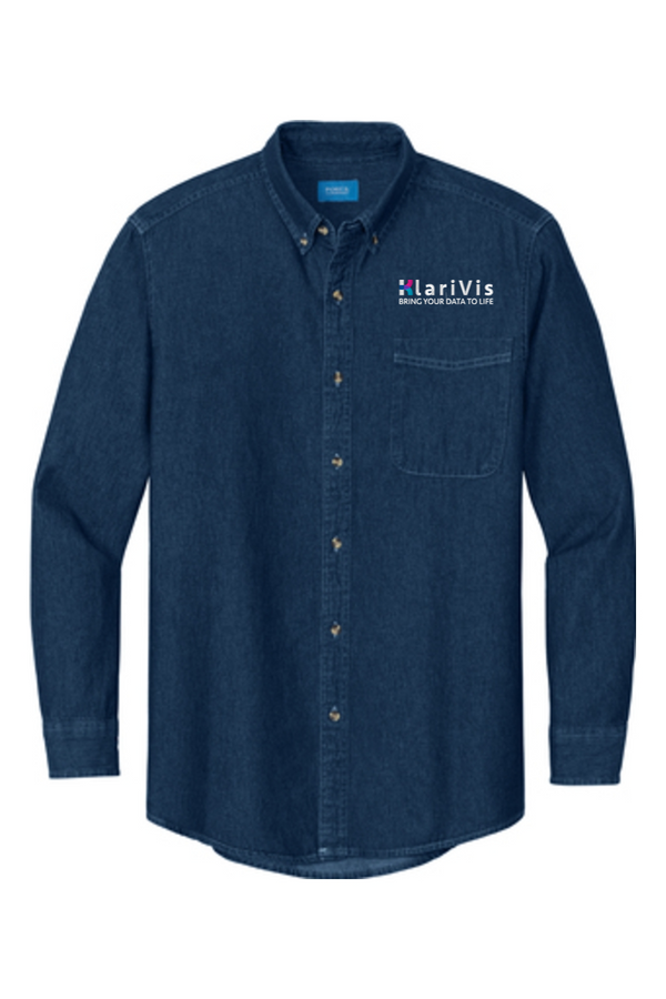 KlariVis: ADULT Long Sleeve Denim Shirt