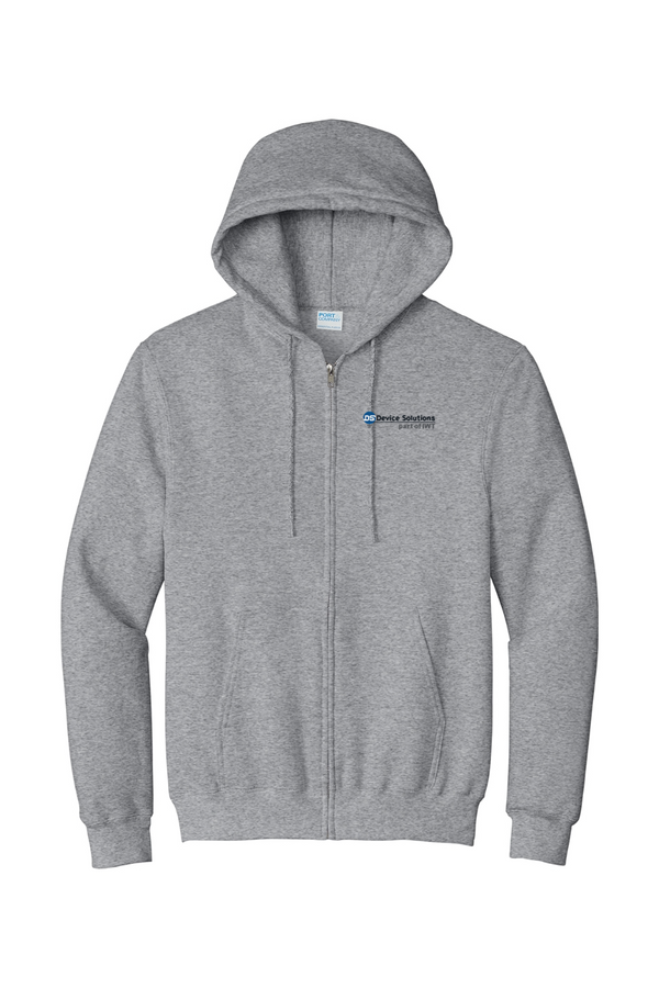 DS/IWT: ADULT Classic Fleece Full-Zip Hooded Sweatshirt (Embroidered)