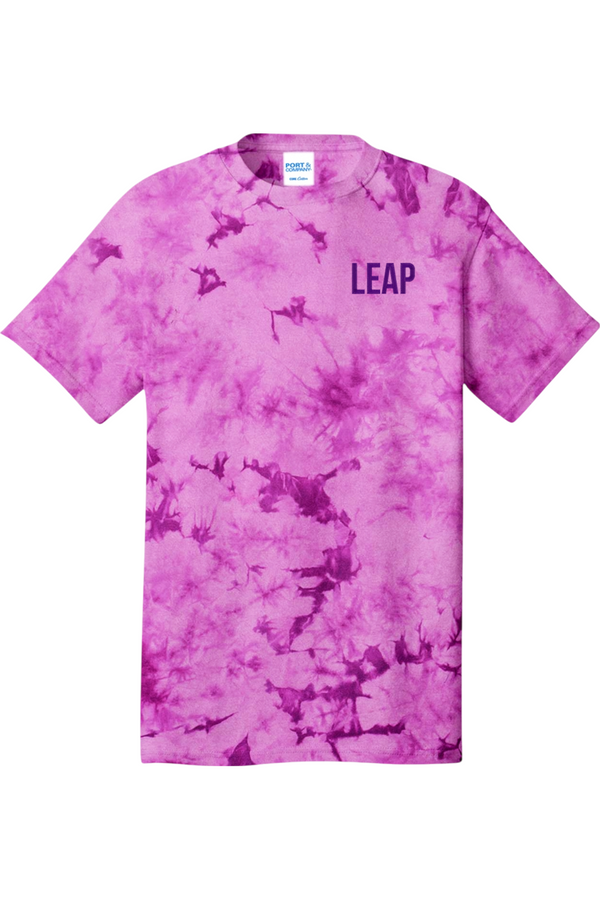 Leap: ADULT Crystal Tie-Dye Tee (Embroidered)