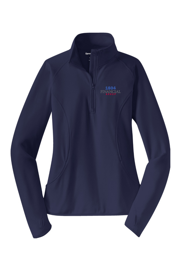 1804: LADIES Sport-Wick Stretch 1/2-Zip Pullover