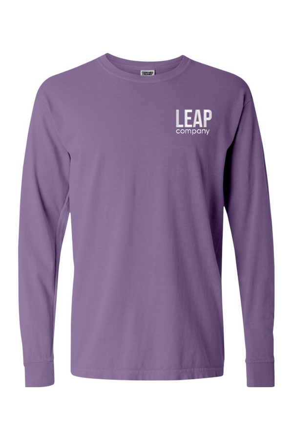 Leap: ADULT Comfort Colors Ringspun Long Sleeve T-Shirt (Embroidered)