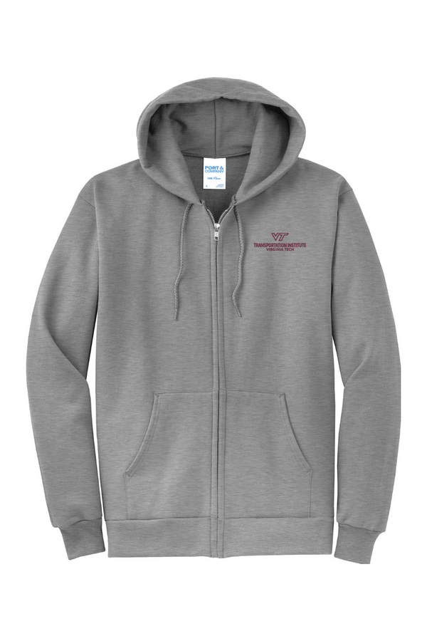 VTTI: ADULT Classic Fleece Full-Zip Hooded Sweatshirt (Embroidered)