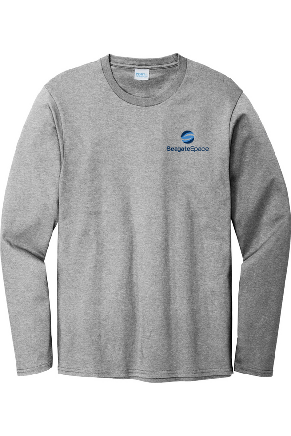 Seagate Space: ADULT Cozy Long Sleeve Ringspun Tee (Embroidered)