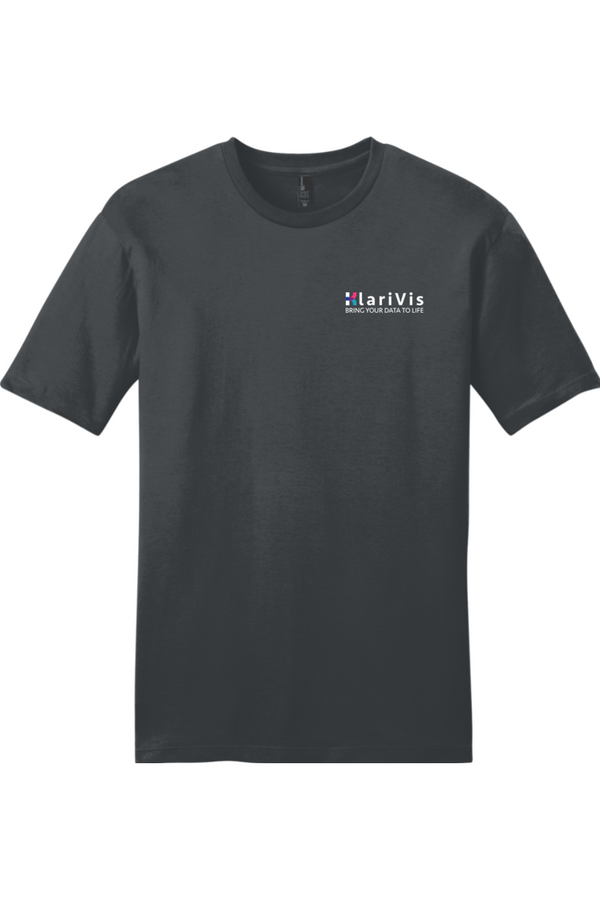 KlariVis: ADULT SoftSpun Tee (with Sleeve Logo)